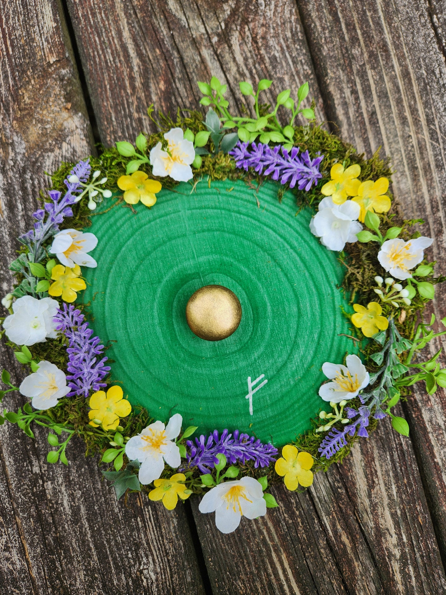 Large Green Hobbit Door Wreath