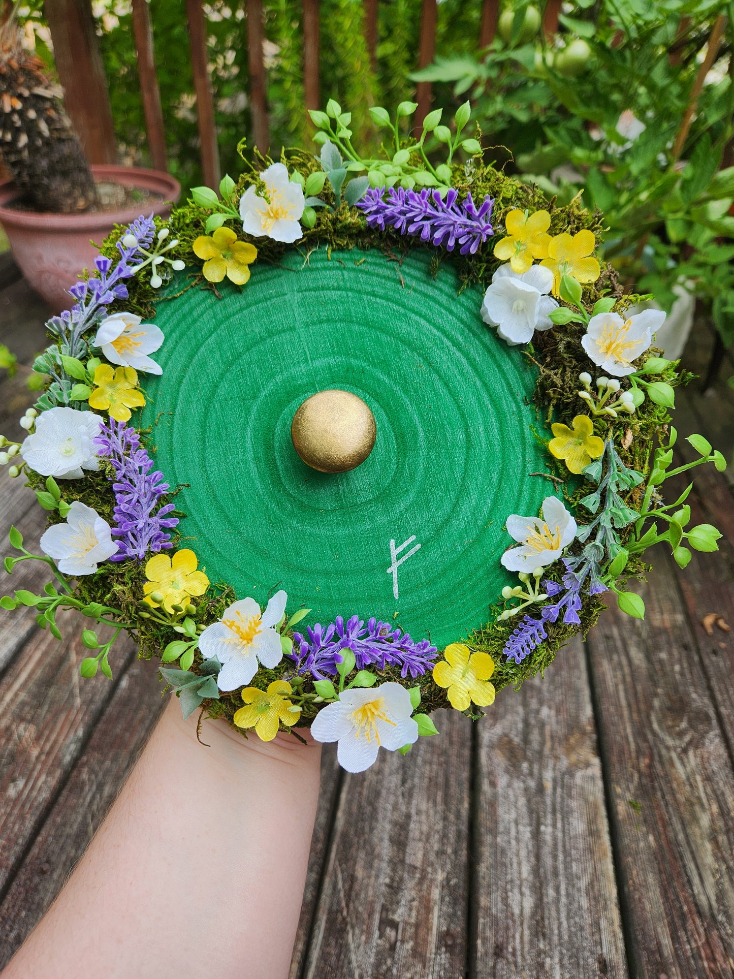 Large Green Hobbit Door Wreath