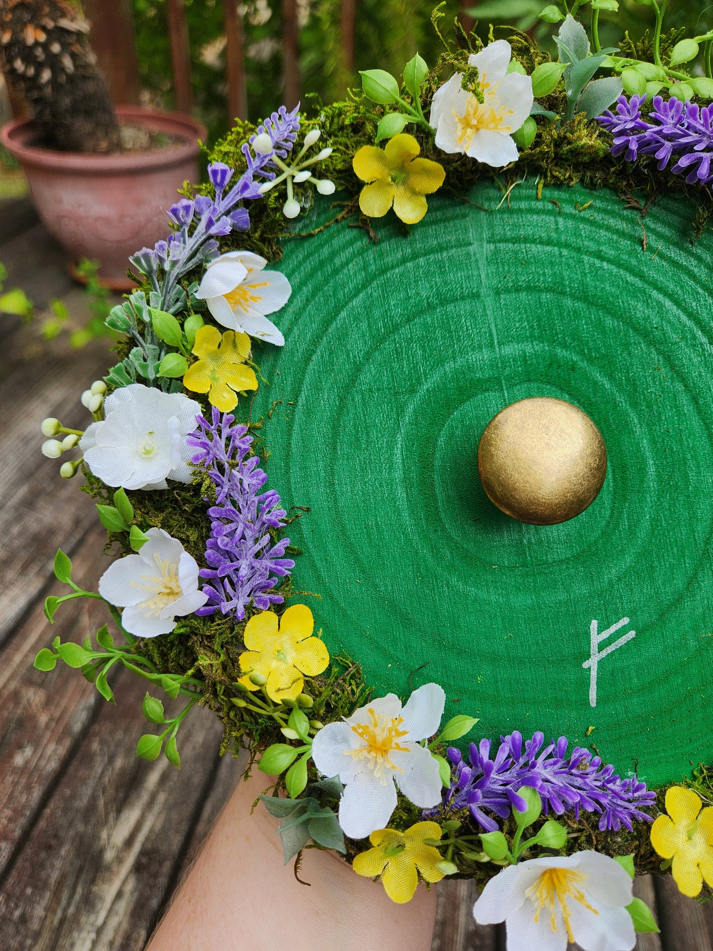 Large Green Hobbit Door Wreath